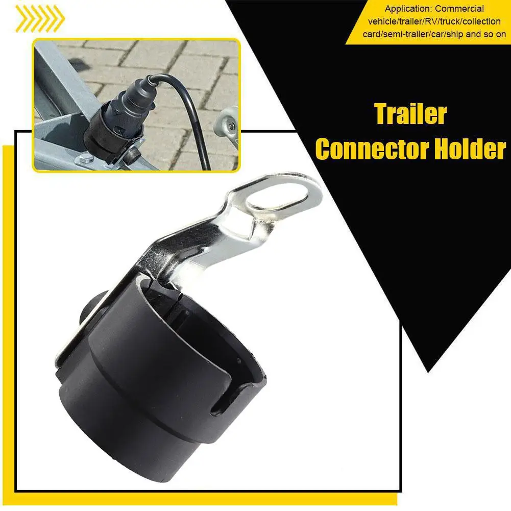 Universal Trailer Plug Holder Weatherproof Protective Rigid Accessory for 7 to 13P Trailers Dirt Protection Plug Adapter