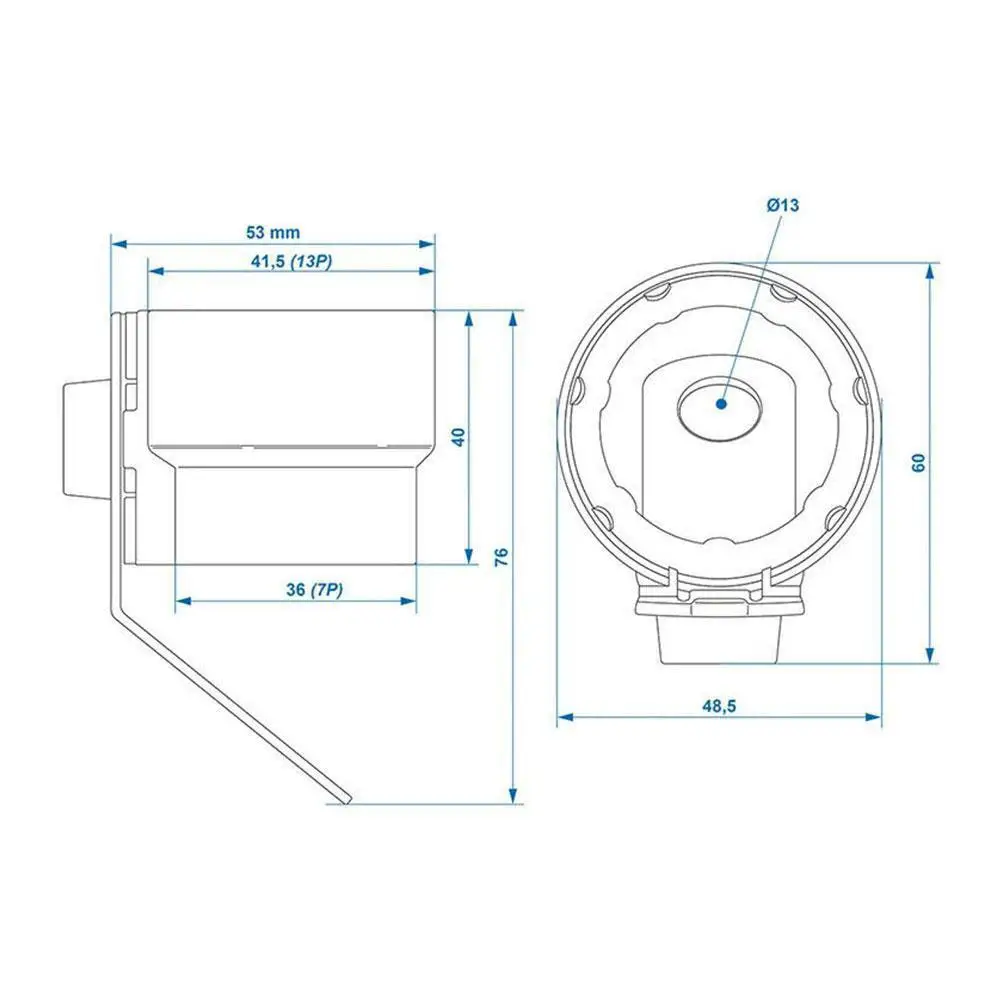Universal Trailer Plug Holder Weatherproof Protective Rigid Accessory for 7 to 13P Trailers Dirt Protection Plug Adapter