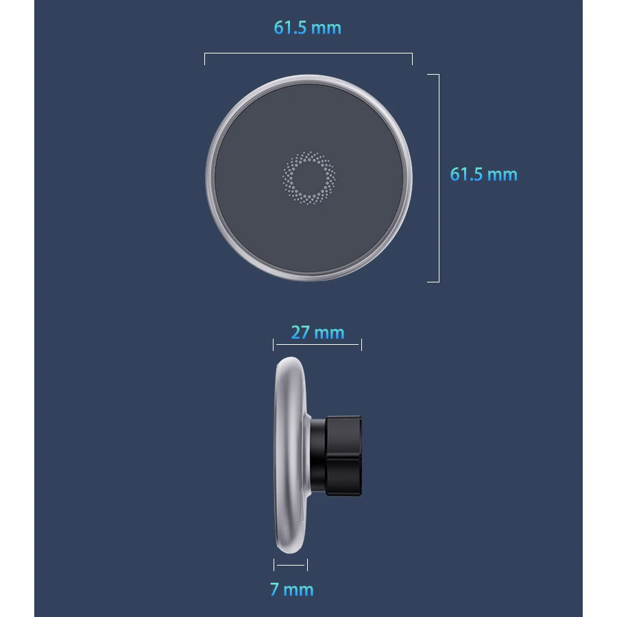 Designed for Renault Grand Koleos 2024 2025 Phone Holder Car Magnetic Mount Smart Sensing Wireless Charging One-Touch Release Qi
