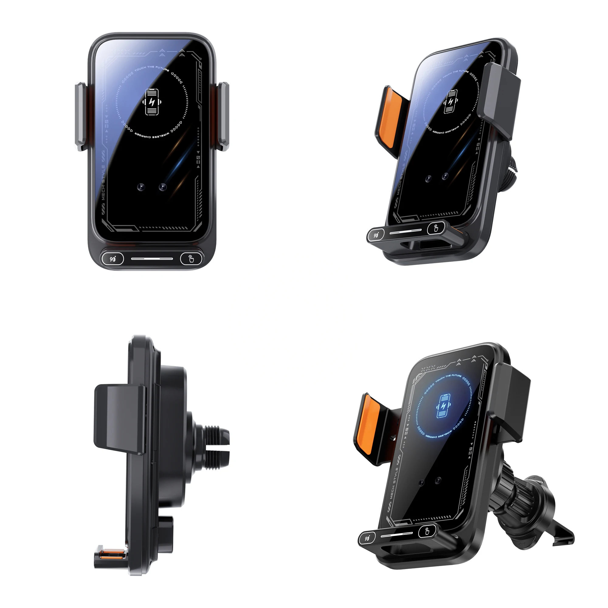 Designed for Renault Grand Koleos 2024 2025 Phone Holder Car Magnetic Mount Smart Sensing Wireless Charging One-Touch Release Qi