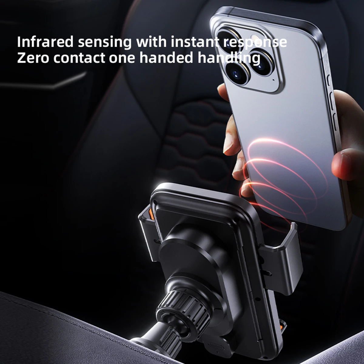 Designed for Renault Grand Koleos 2024 2025 Phone Holder Car Magnetic Mount Smart Sensing Wireless Charging One-Touch Release Qi