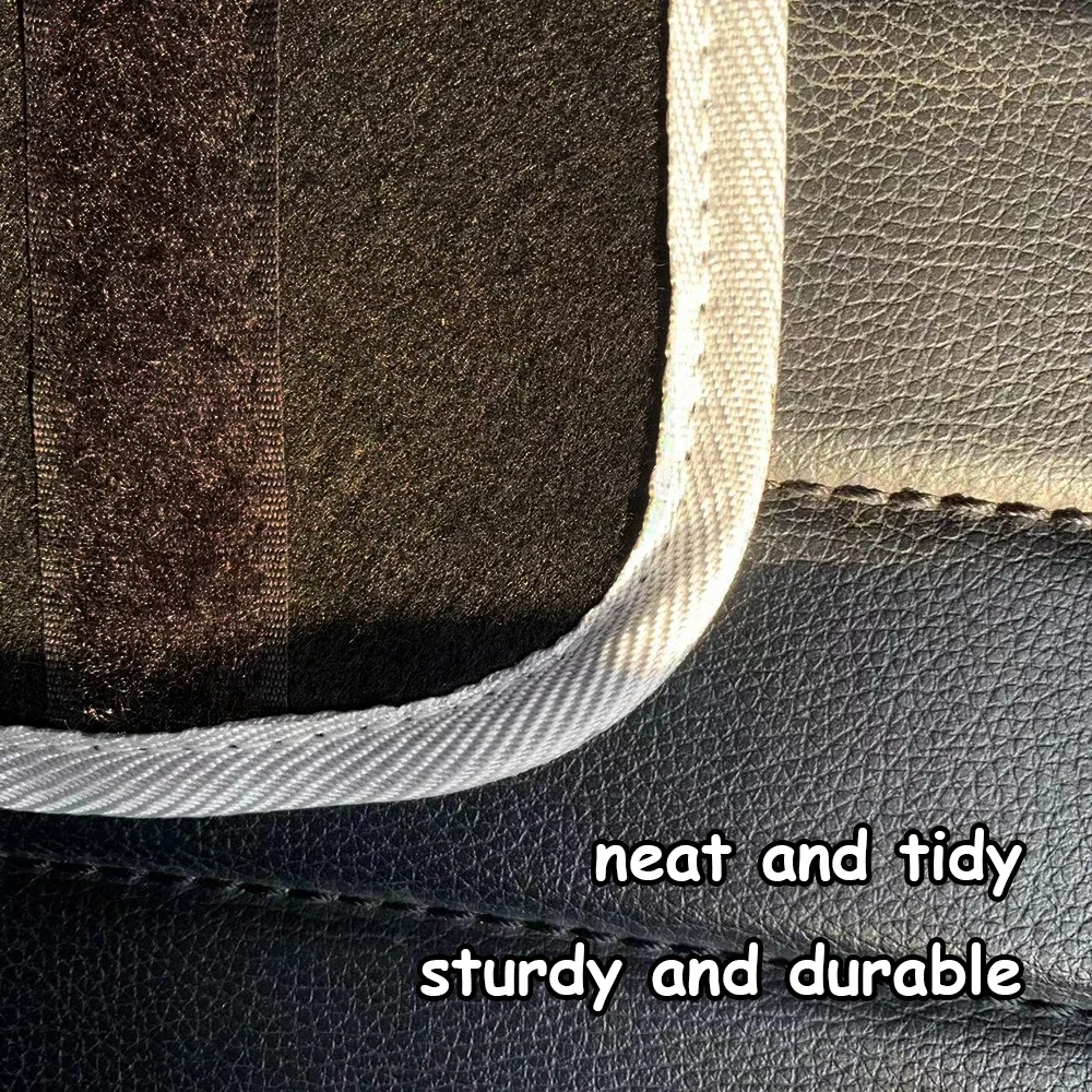 KKJOY Thickened Black Felt Car Trunk Storage Box Folding Debris Sorting Organizer for Vehicle Boot Space