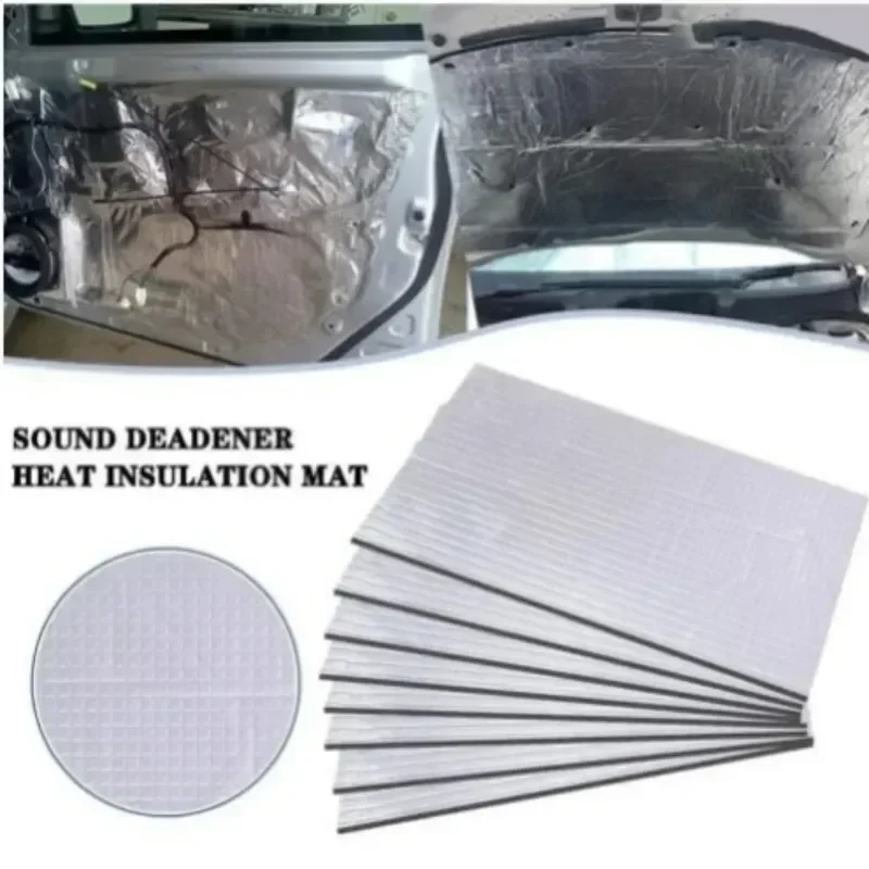 200x50cm 5/10mm Car Noise Deadening Mat Sound Proofing Deadener Heat Insulation Mat Hood Closed Cell Foam Vehicle Accessories
