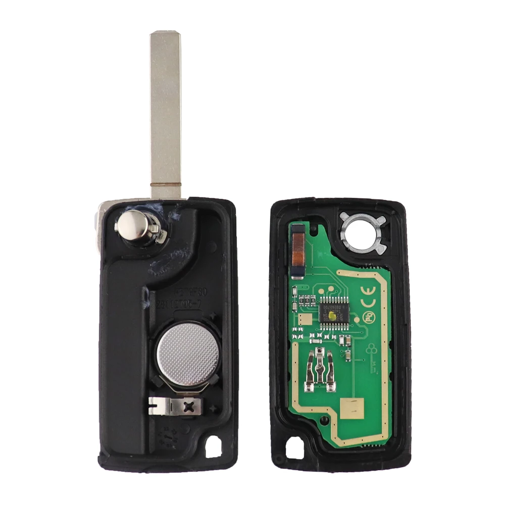 2 Button 433Mhz ID46 PCF7961 Chip For Peugeot 207 307 308 407 607 For Citroen C2 C3 C4 Berlingo Picasso Remote Car Key ASK/FSK