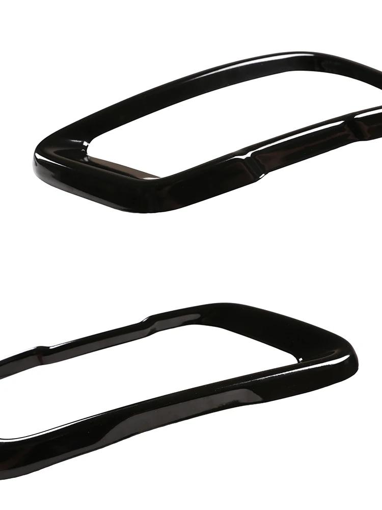 2Pcs Glossy Black Stainless Steel Car Exhaust Muffler Pipe Tip Cover Trim For BMW X5 G05 X6 G06 X7 G07 2019-2025 Accessories 