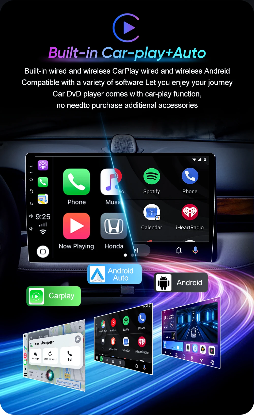Carplay Android Car Radio For Nissan March Micra K12 2002- 2010 Auto GPS Navigation Head Unit Stereo 4G WIFI Multimedia Wireless
