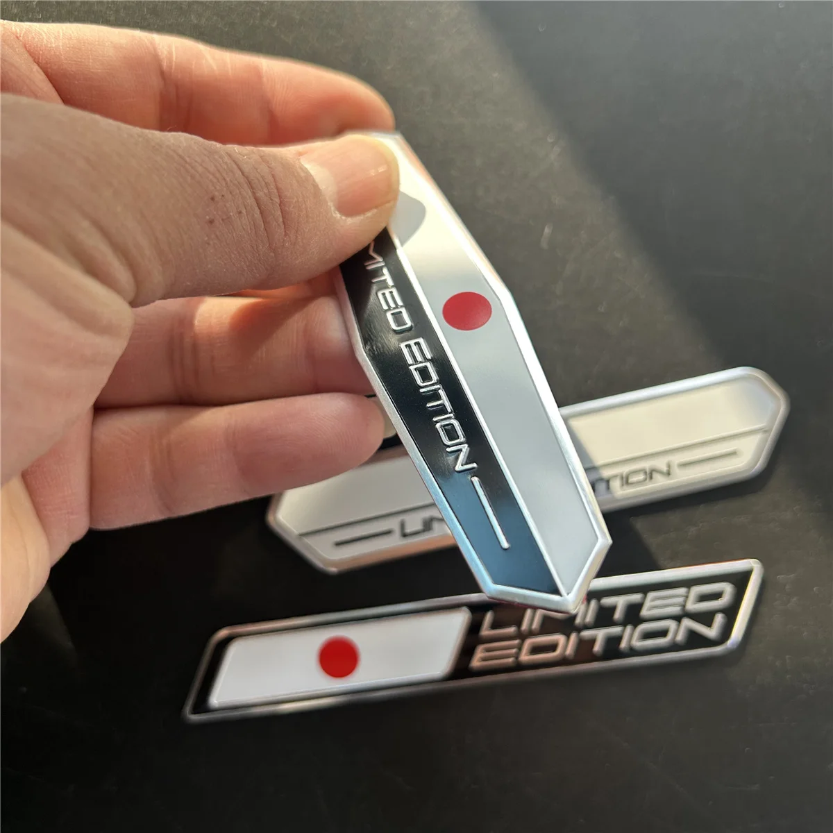 Limited Edition Japan National flag Aluminium Adhesive Emblem Rear Trunk Badge Fender Sticker Body Decal car emblem