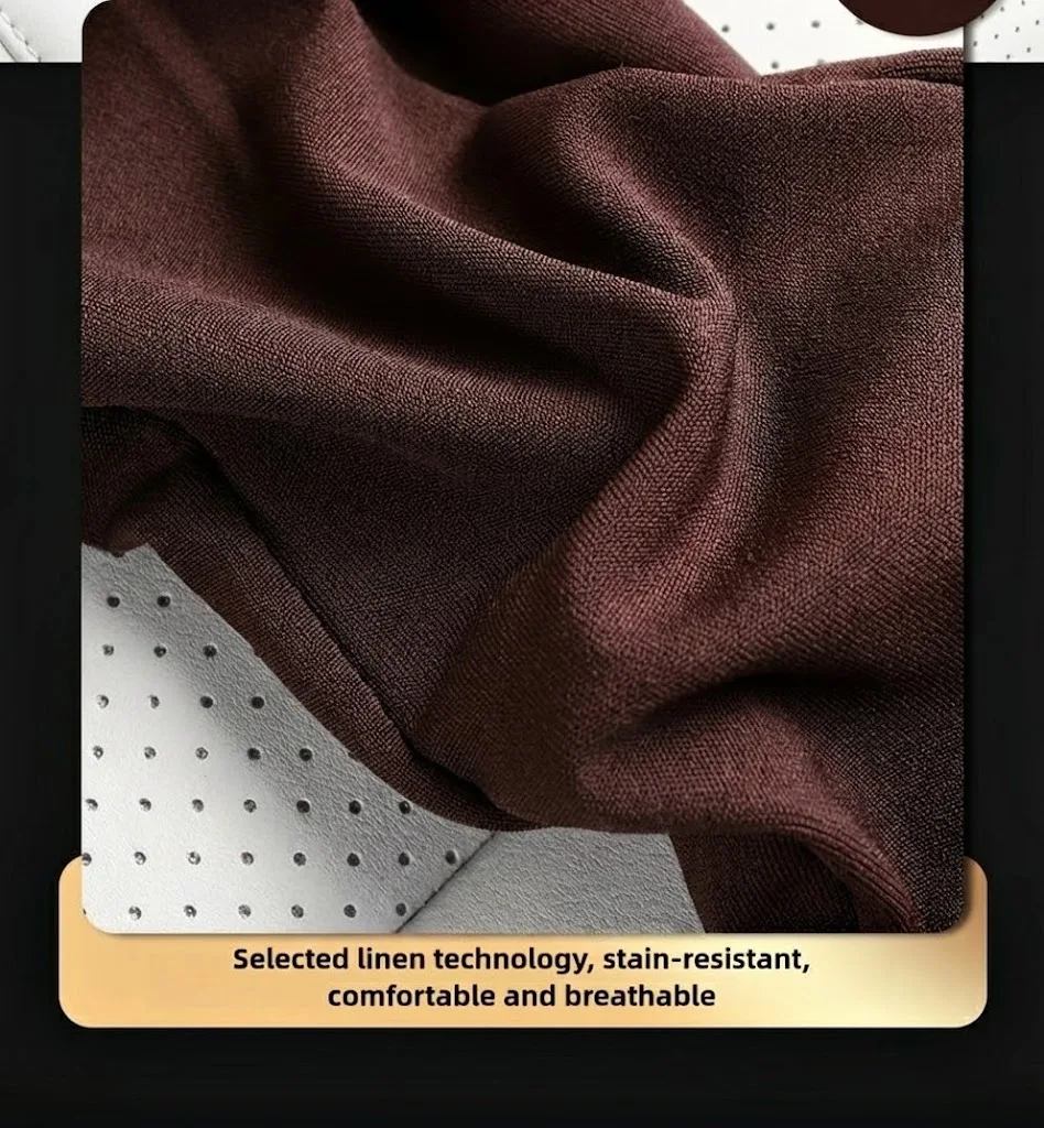 1PC Easy-to-Install Car Armrest Protector - Breathable and Non-Slip, Minimalist Design, Suitable for All Seasons