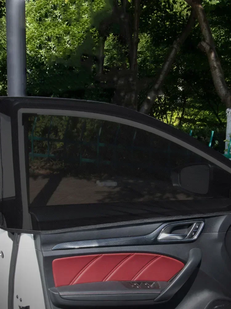 KKJOY Universal Car Sunshade SUV UV Protection Anti-Mosquito Side Window Curtain  for Privacy Heat Reduction