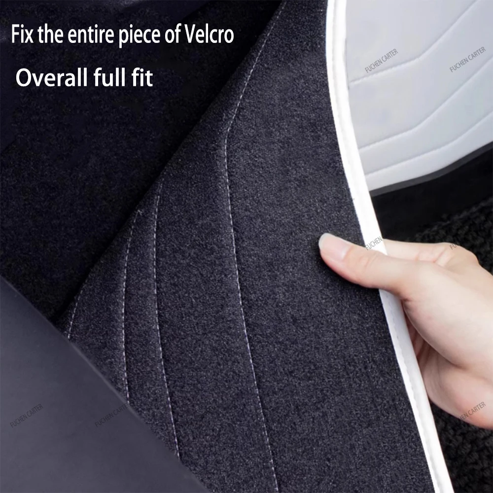 For Tesla Model Y Juniper 2025 brand-new design Nappa leather Side Defense Kick Pad Central Control Protective Foot Pad Interior