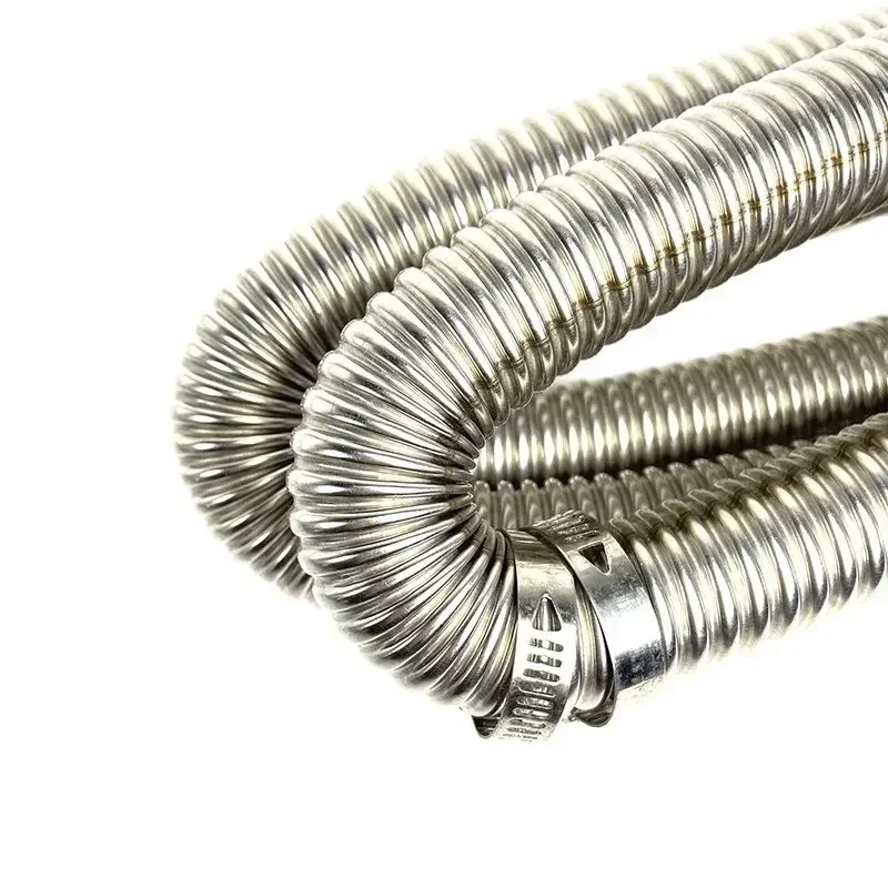 Air Diesel Parking Heater Stainless Steel Exhaust Pipe Tube Gas Vent Hose +Aluminum Foil Sleeve With Hose Clamp For Car