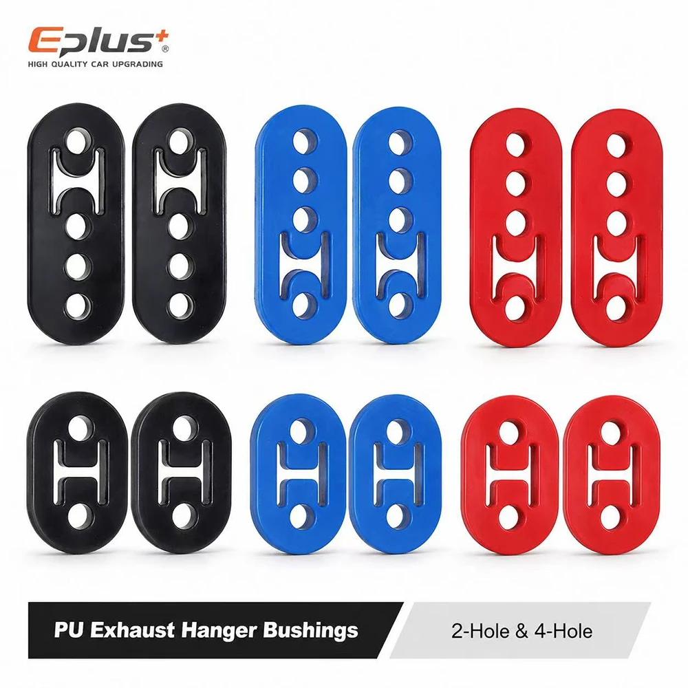 Universal 2&4 Holes Polyurethane Exhaust Hanger Hard PU Exhaust Bushing Vibration Dampener for Car Exhaust System