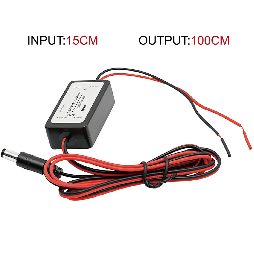 Car Backup Camera Voltage Regulator for Car Reverse Camera Filter Eliminate Interference Lines DC Plug Design Stabilizer