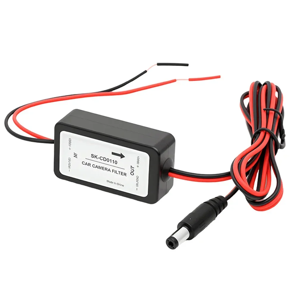 Car Backup Camera Voltage Regulator for Car Reverse Camera Filter Eliminate Interference Lines DC Plug Design Stabilizer