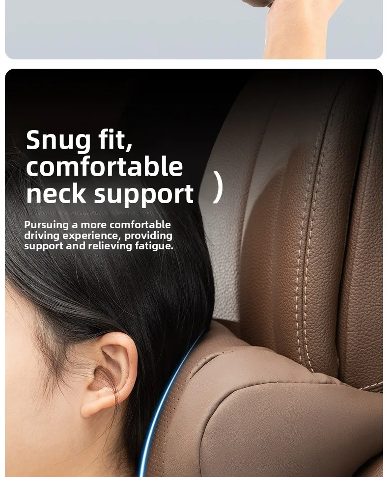 Car Seat Headrest Universal Travel Rest 3D Neck Pillow Protect Neck Soft Fluffy Comfortable Neck Rest Car Accessories