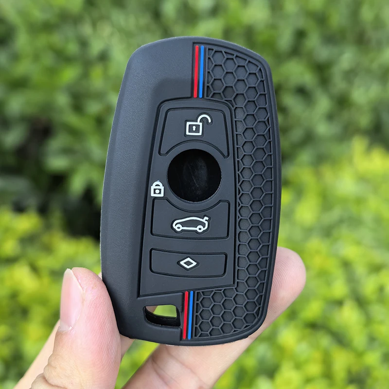 Silicone Car Key Case Cover Shell Fob for BMW F30 F31 F32 F34 F20 F21 F07 F10 1 3 5 7 Series X1 X3 G01 X4 G02 X5 F15 F16 M3 M4