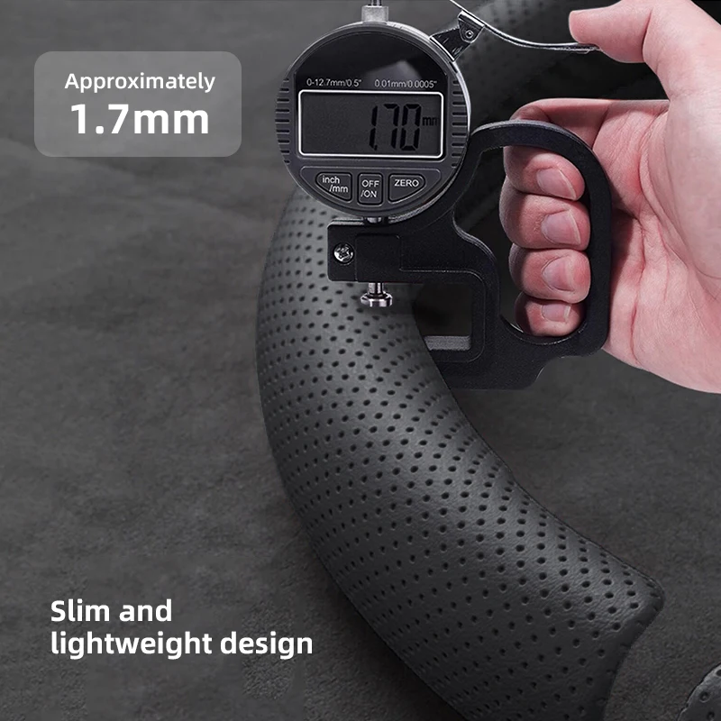 Car Steering Wheel Cover Breathable and Anti Slip Leather Handle Cover For VW Golf T‑Roc Tiguan Polo Passat T‑Cross Taigo ID.4
