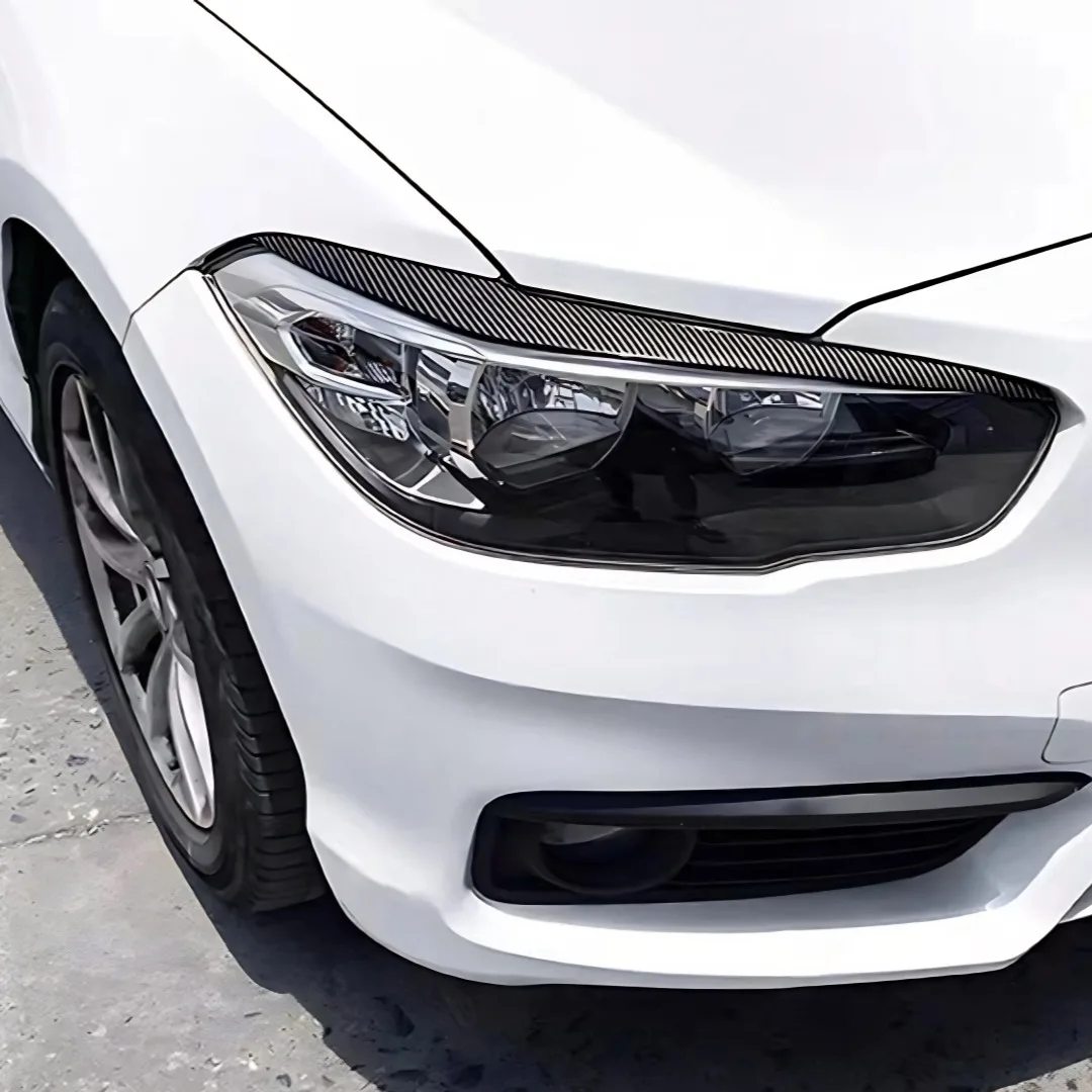 Front Headlight Eyebrow Eyelid Trim Wide Body Kit Tuning Accessories For BMW 1 Series F20 F21 116d 118i 120i 120d M135i 2015-19