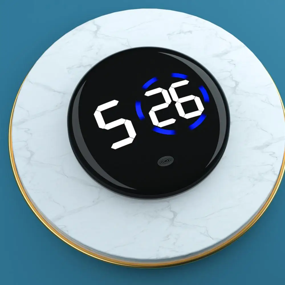 Fashionable Car LED Clock Touch-Control Dashboard Watch with LED Display Light for Fridge RV Classroom Travel Vehicle