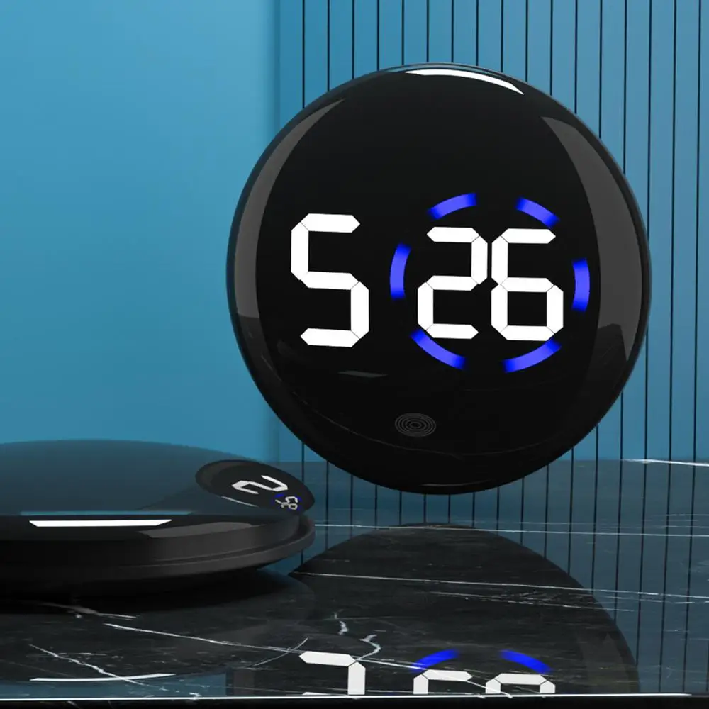 Fashionable Car LED Clock Touch-Control Dashboard Watch with LED Display Light for Fridge RV Classroom Travel Vehicle