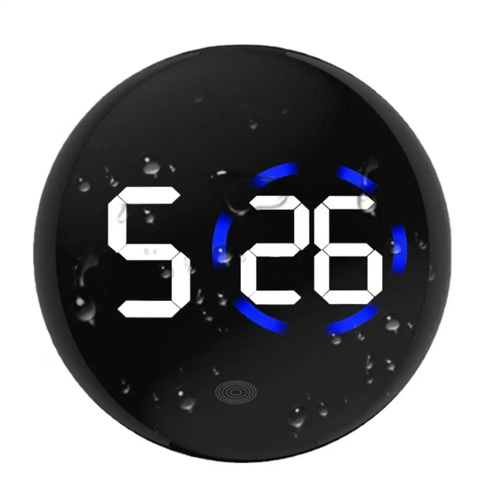 Fashionable Car LED Clock Touch-Control Dashboard Watch with LED Display Light for Fridge RV Classroom Travel Vehicle