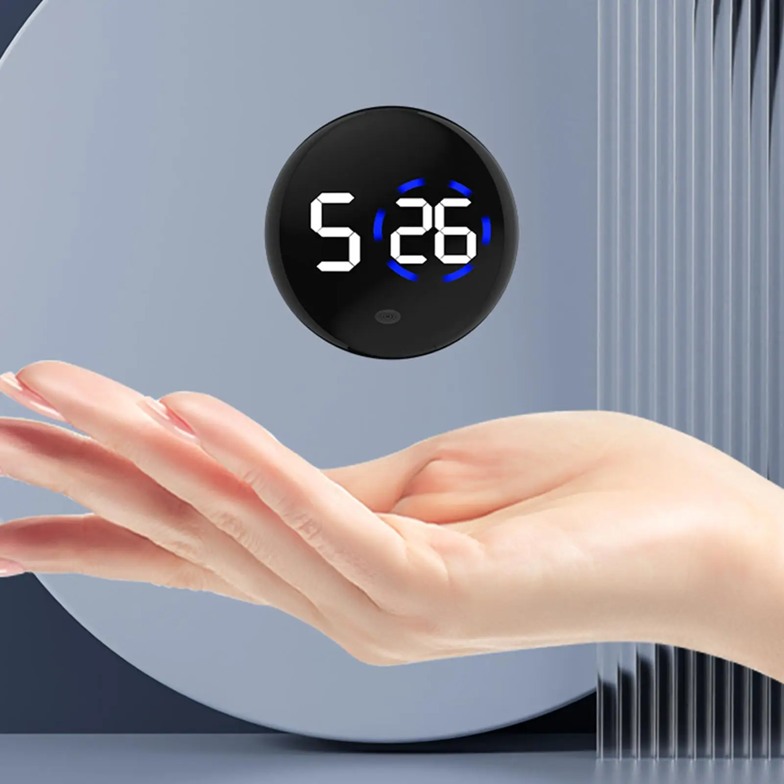 Fashionable Car LED Clock Touch-Control Dashboard Watch with LED Display Light for Fridge RV Classroom Travel Vehicle
