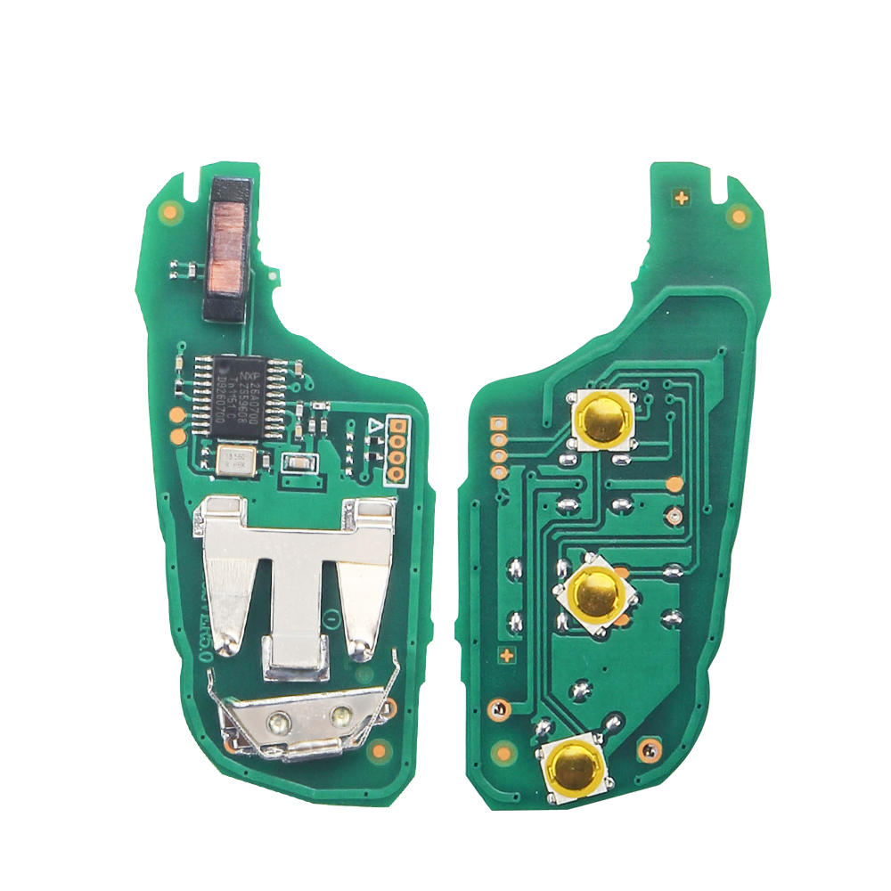 KEYYOU For Peugeot 508 208 2008 301 308 5008 For Citroen C-Elysee C4-Cactus 433.92Mhz ID46-pcf7941 Car Remote Key 2/3 Buttons