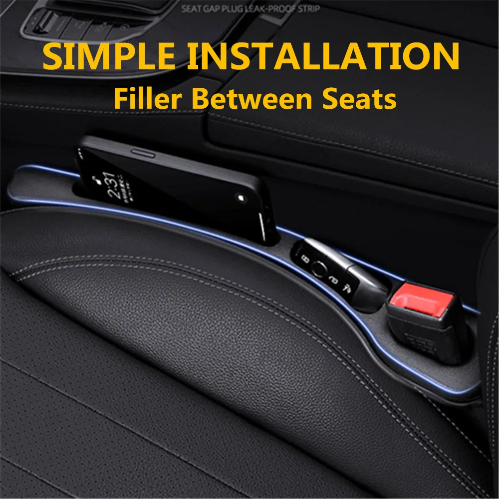 2X Car Seat Gap Filler Between Seats Crevice Interior Decoration Accessories For Mercedes Benz W203 W204 W205 W210 W211 W212 E C