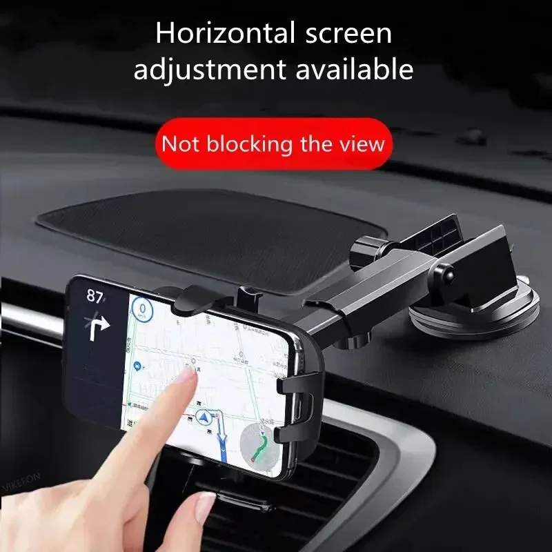 Universal Car Phone Holder 360° Rotation Sucker Mount Cellphone Car Stand Stable Mobilephone Bracket Suction Cup Support in Car