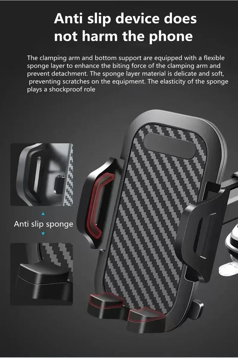 Universal Car Phone Holder 360° Rotation Sucker Mount Cellphone Car Stand Stable Mobilephone Bracket Suction Cup Support in Car