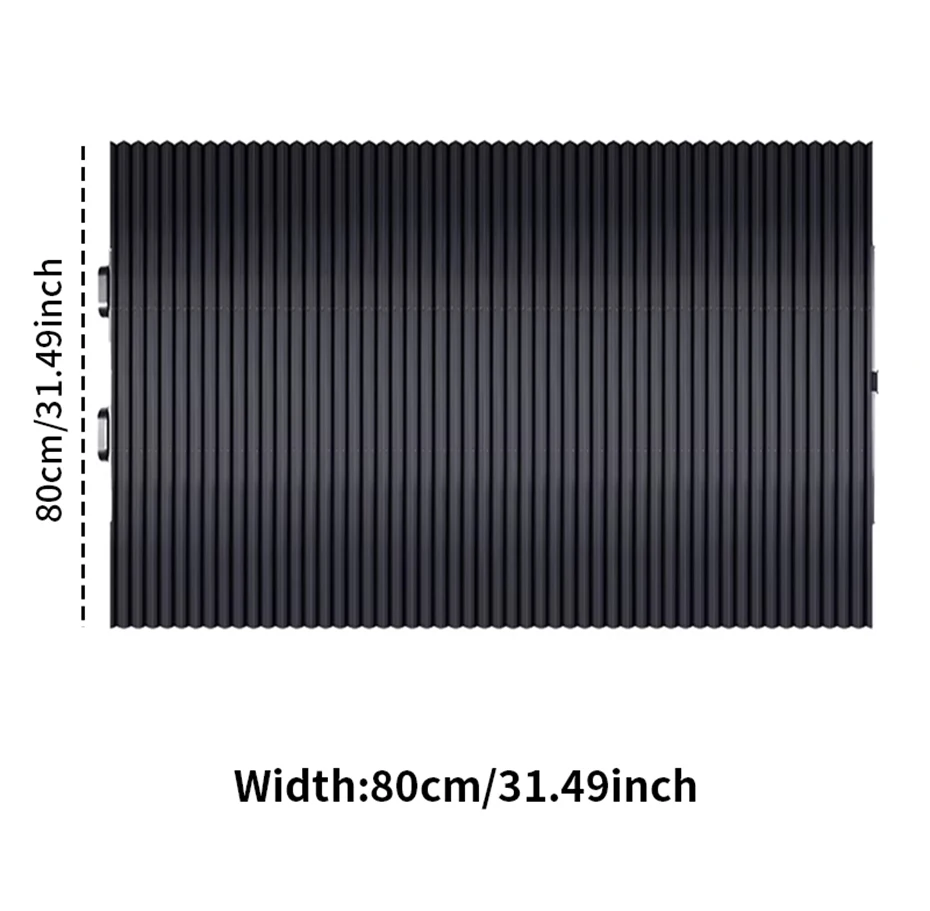 Car Retractable Windshield Sunshade with Suction Cups Folding Front Rear Window Sun Shade Summer UV Blocking Sun Protective