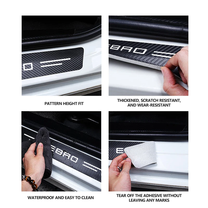 Car Door Plate Threshold Universal Anti-scratch Protector Sticke Auto Accessories For Ebro S400 S700 S800 Jaecoo J7 J8 Omoda 5