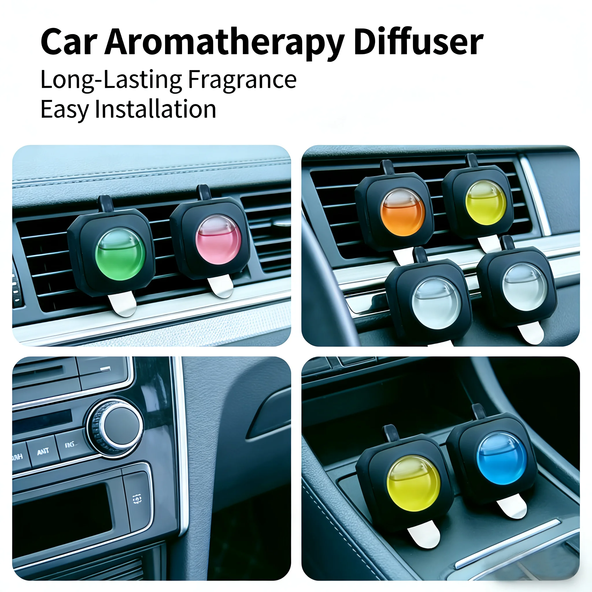 Car aroma essential oil automatic air outlet adjustable size, air fresh and long-lasting fragrance, wardrobe, bathroom