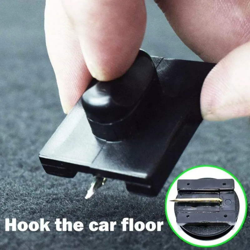 New 4Pcs Black Anti-Slip Car Floor Mounting Clamps Carpet Mats Fixing Clips Floor Holders Sleeves Universal Interior Accessories