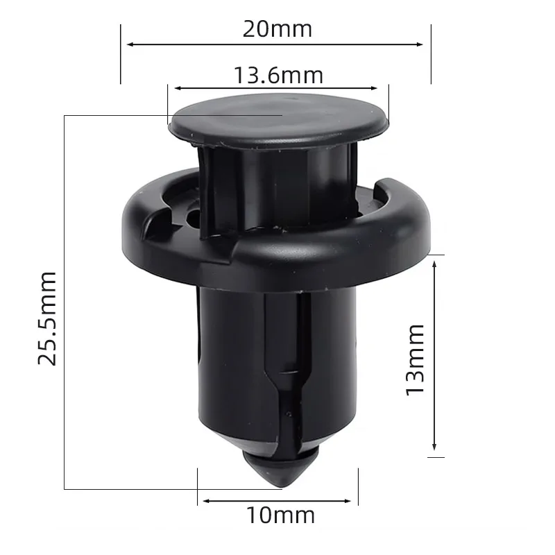 Car Bumper Retainer Clips 10mm Plastic Door Panel Clip Fastener Rivet Screws Fasteners for Honda Accord Civic Acura TSX