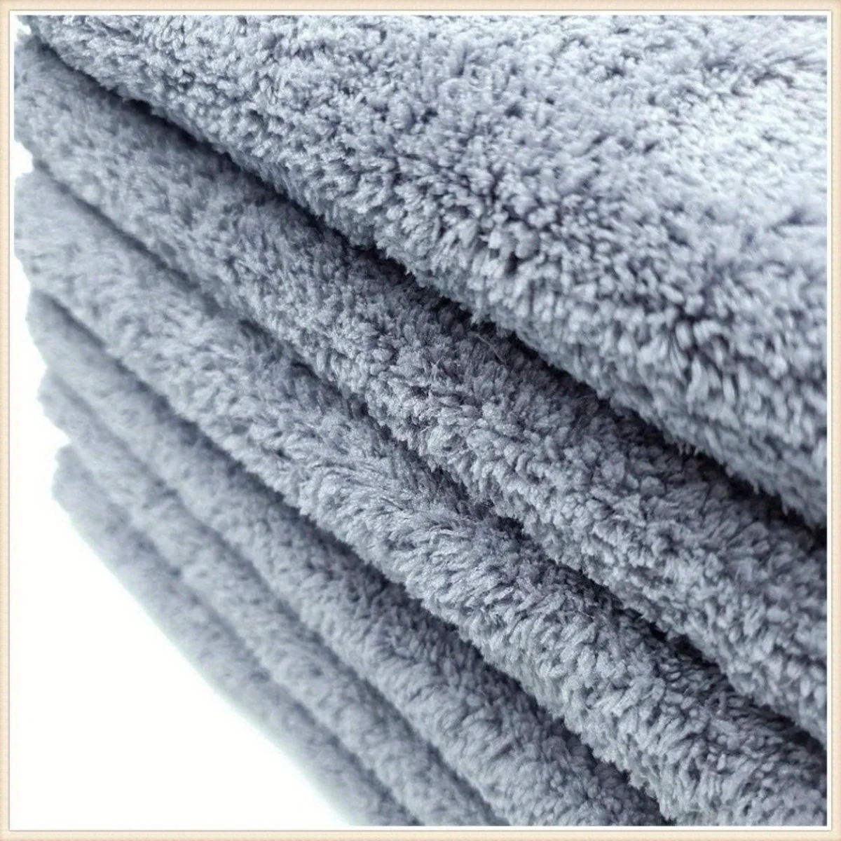 1/2/3/6pcs 16inch X 16inch 400GSM Edgeless Microfiber Car Towels Ultra Soft Auto Detailing Wash Drying Polishing Cloth