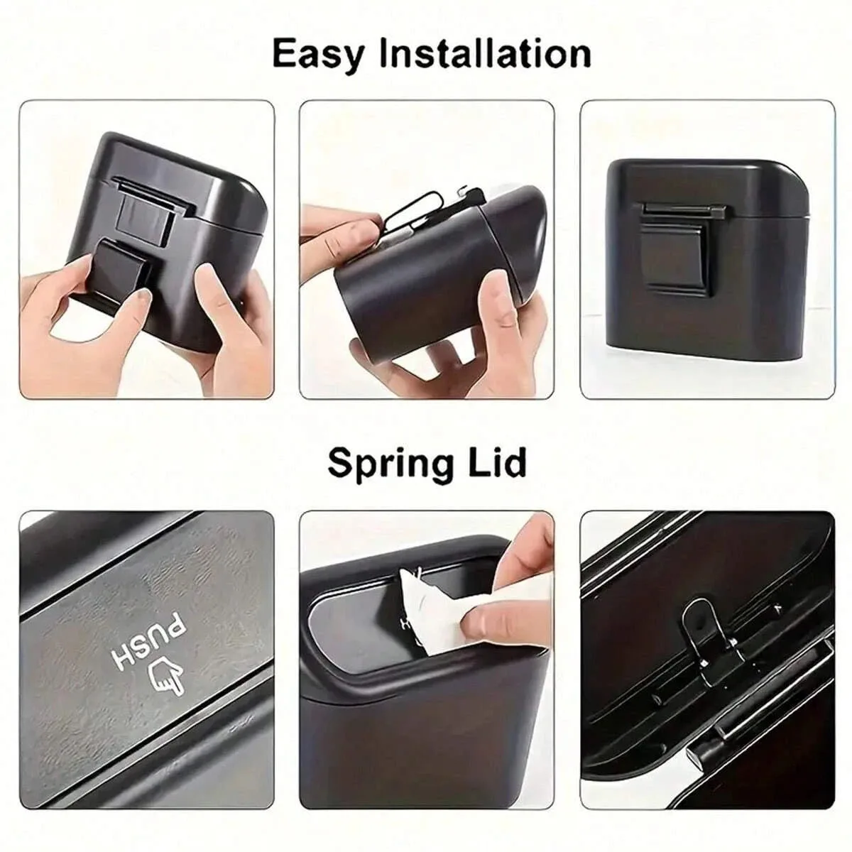 Car Trash Can, Premium Mini Small Garbage Bag, Suitable for Car and Desktop Trash Can Thickened Plastic Storage Bag