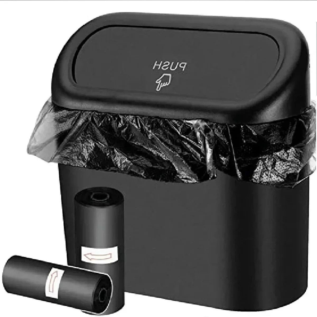 Car Trash Can, Premium Mini Small Garbage Bag, Suitable for Car and Desktop Trash Can Thickened Plastic Storage Bag