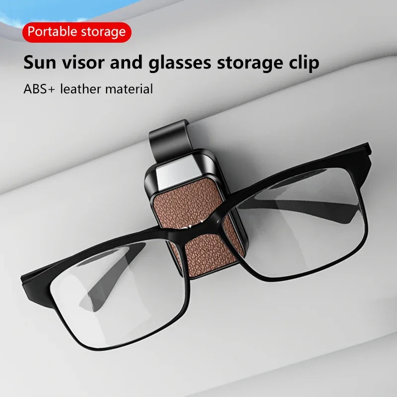 Car Sun Visor Glasses Holder Storage Case for BYD ATTO 3 Dolphin Seal Tang Song Yuan Sunglasses Clip Interior Accessories