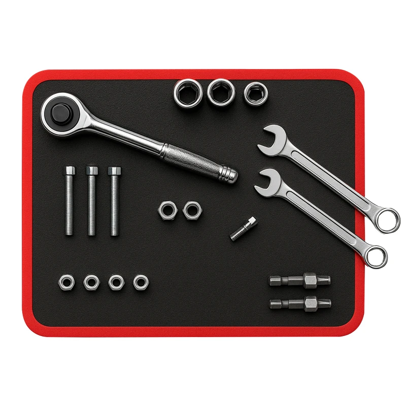 Magnetic Car Tool Storage Mat Anti Slip Screw Nut Organizer Holder Pad for Repair Workshop