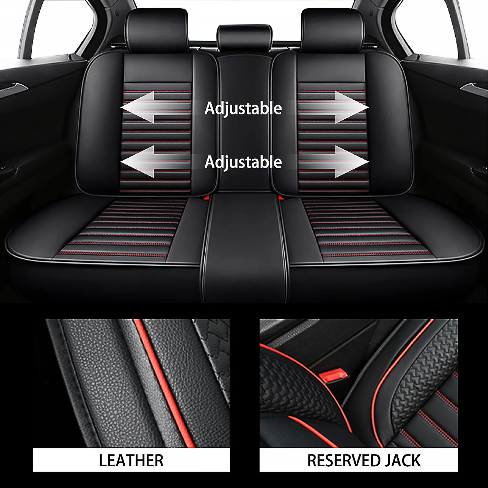 Universal Car Seat Covers for Most Sedans SUVs, Leather Waterproof Airbag Safe, Comfortable Breathable Easy-Clean, Best Gifts