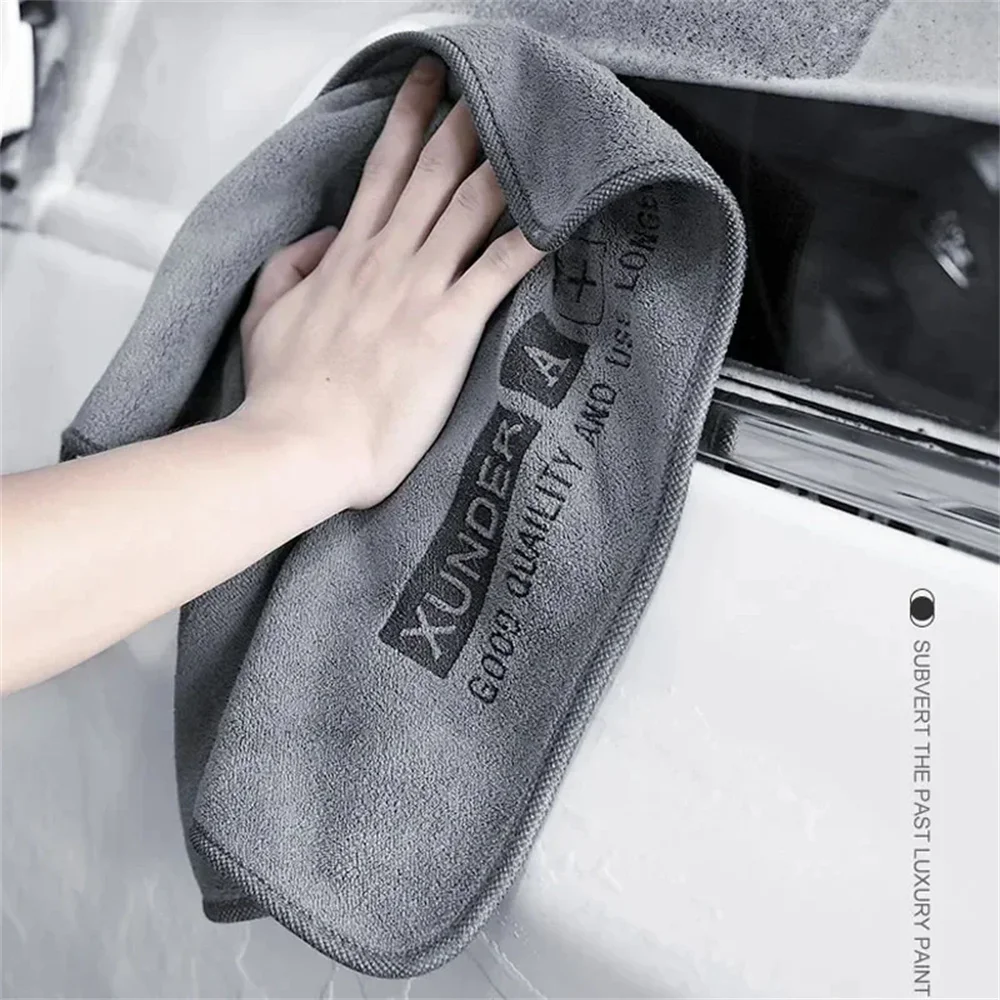 1-10PCS Car Wash Towel Ultra-fine Fiber Car Cleaning Cloth Soft Clean and Dry Cloth Edge Sealing Strong Water Absorption Rags
