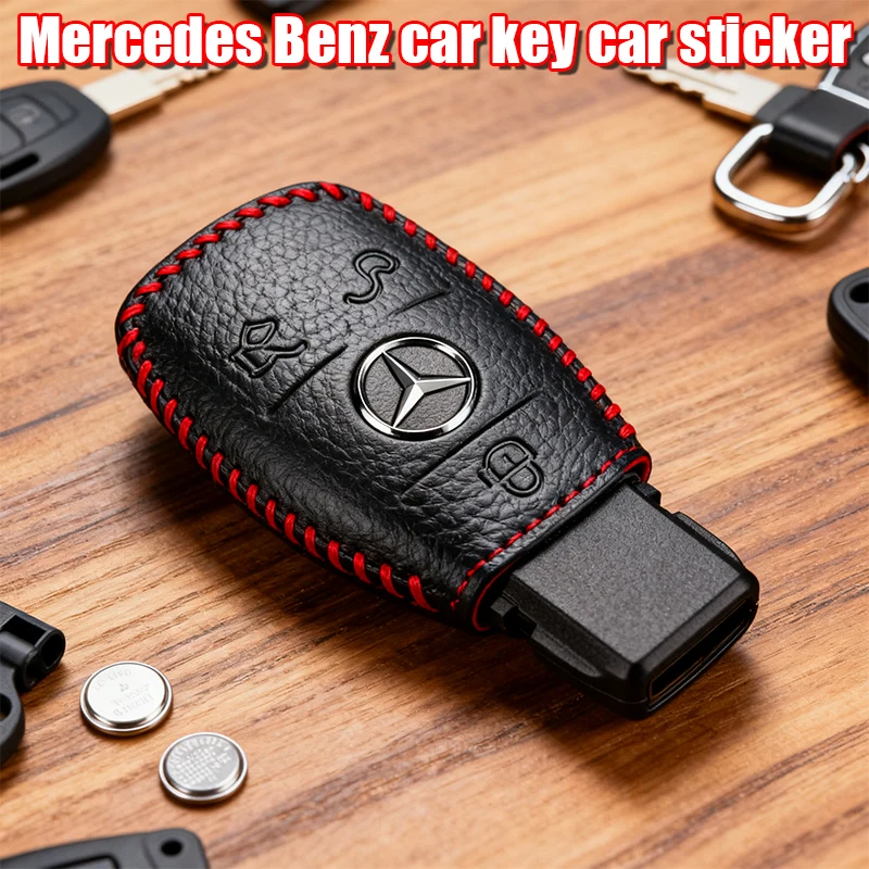 for 13mm Car Key Stickers Auto Control Keychain Emblem Accessories Mercedes benz A C E Class CLA CLS W212 W213 W204 W205 CLA CLS