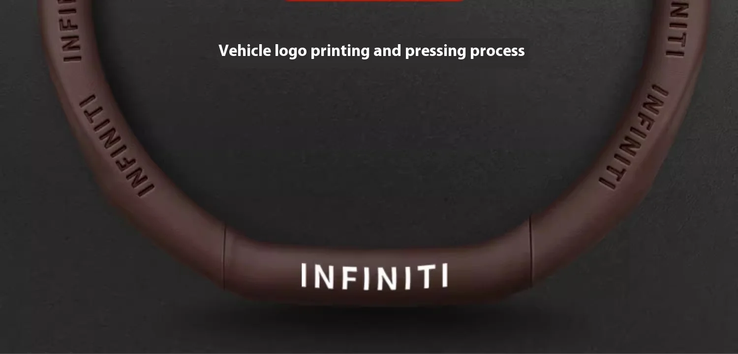Infiniti Q50 Q60S Q70 QX30 QX50 QX55 QX56 QX60 QX70 QX8 JX35 EX25 FX35 G37 M35 ESQ Car Carbon Fiber Leather Steering Wheel Cover