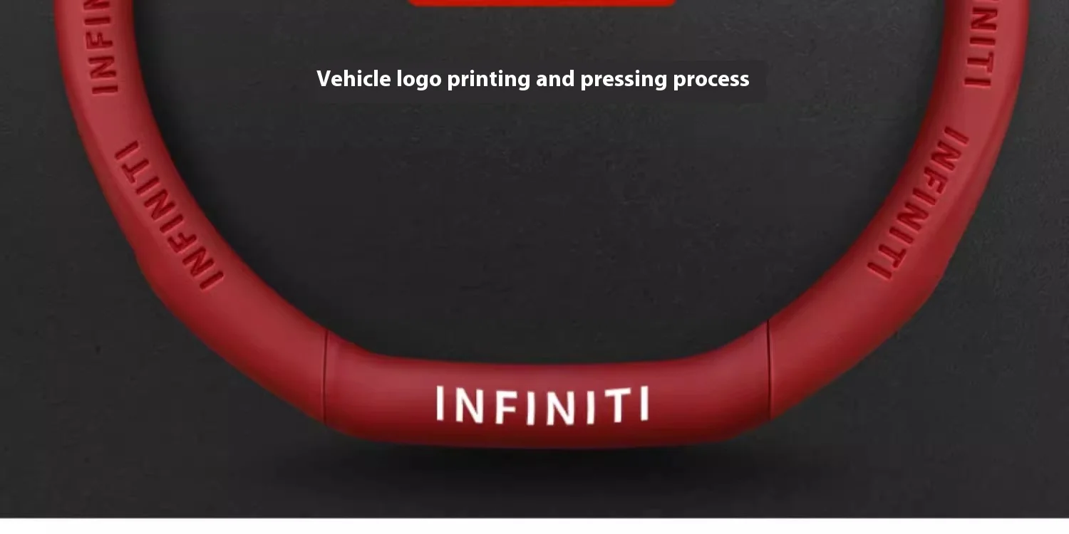 Infiniti Q50 Q60S Q70 QX30 QX50 QX55 QX56 QX60 QX70 QX8 JX35 EX25 FX35 G37 M35 ESQ Car Carbon Fiber Leather Steering Wheel Cover