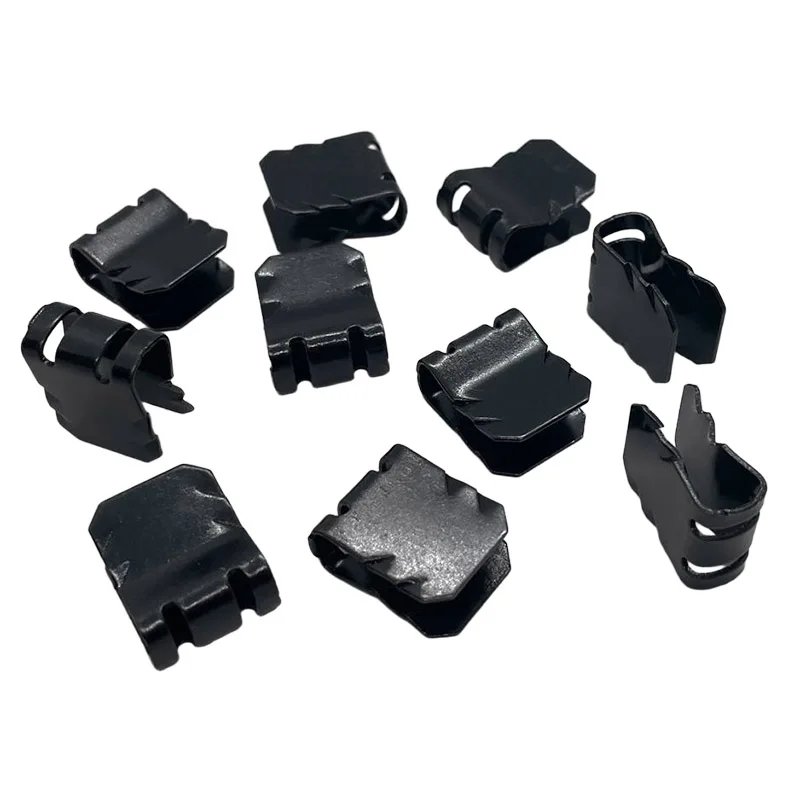 Car Mudguard Fixing Clips Metal U Shaped Manganese Steel Mudflap Holder Universal Auto Fender Buckle Clamp for Truck Motorcycle