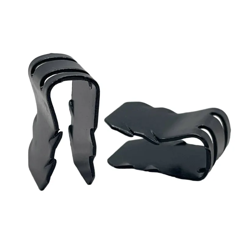 Car Mudguard Fixing Clips Metal U Shaped Manganese Steel Mudflap Holder Universal Auto Fender Buckle Clamp for Truck Motorcycle