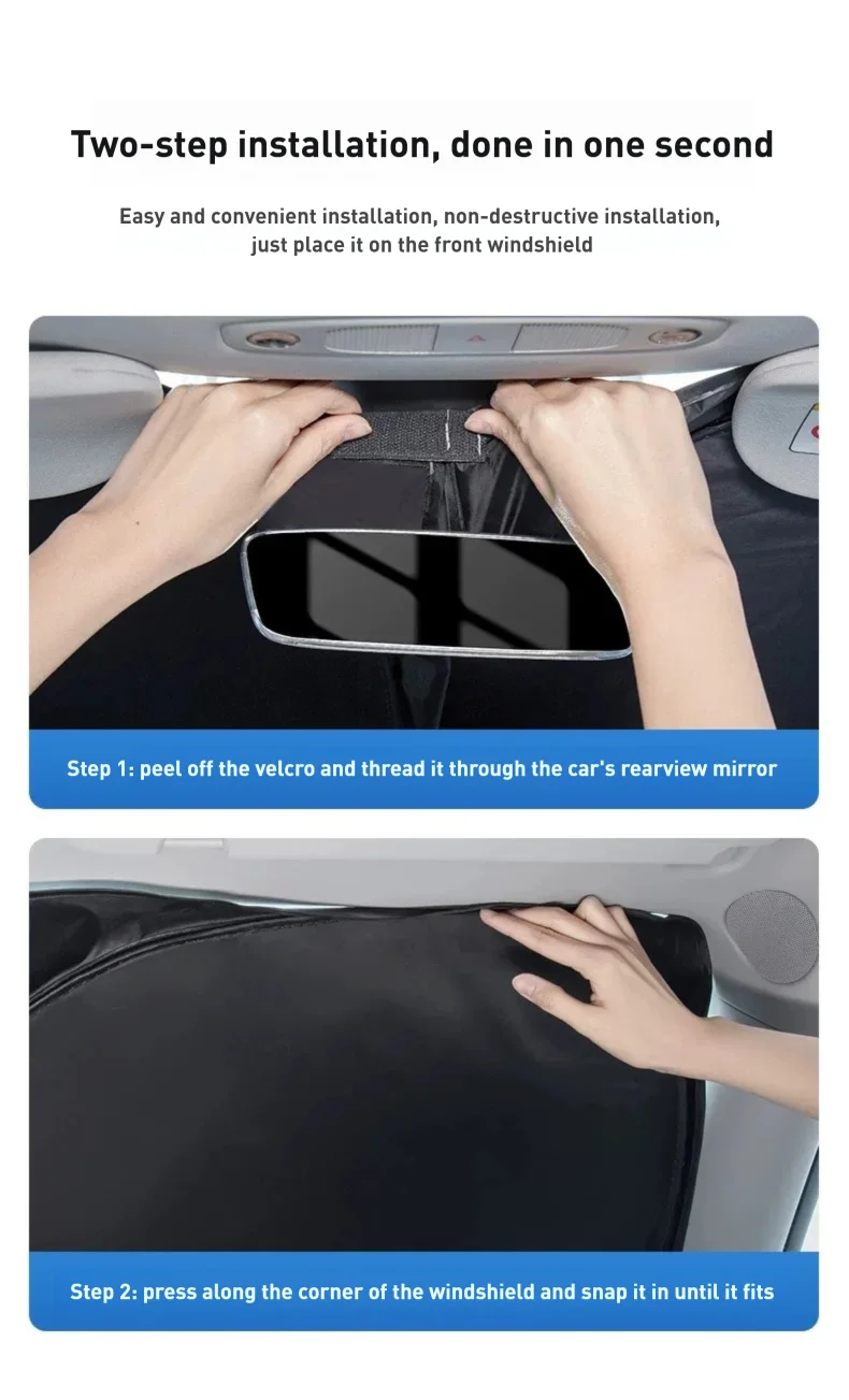 For Tesla Model Y YL 3 Highland Juniper 2017-2025 2026 Car Sun Shade Front Window Shade Visor Glass Roof Skylight UV Protection