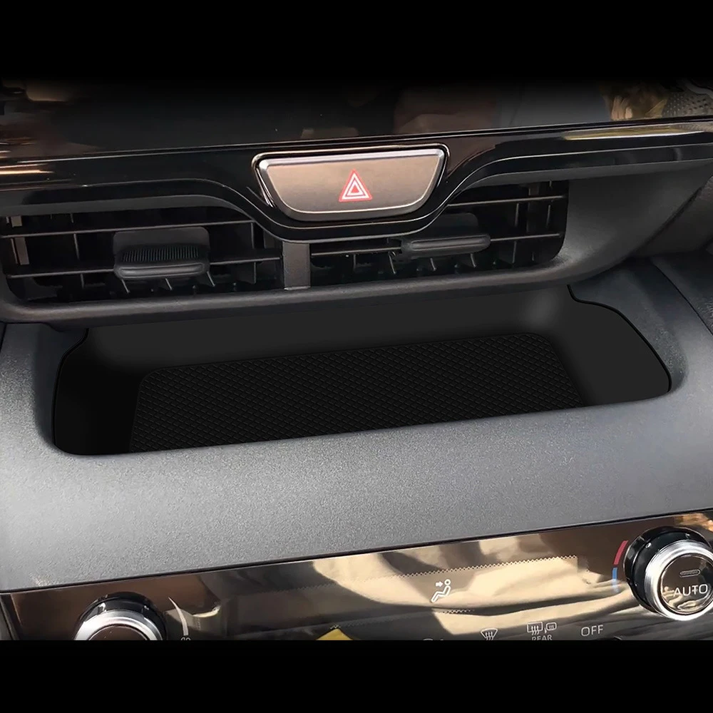 For Toyota Yaris Cross Silicone Mat– Flexible Console Liner for Wireless Charger Pad, Anti-Slip, Noise-Reducing Storage Box