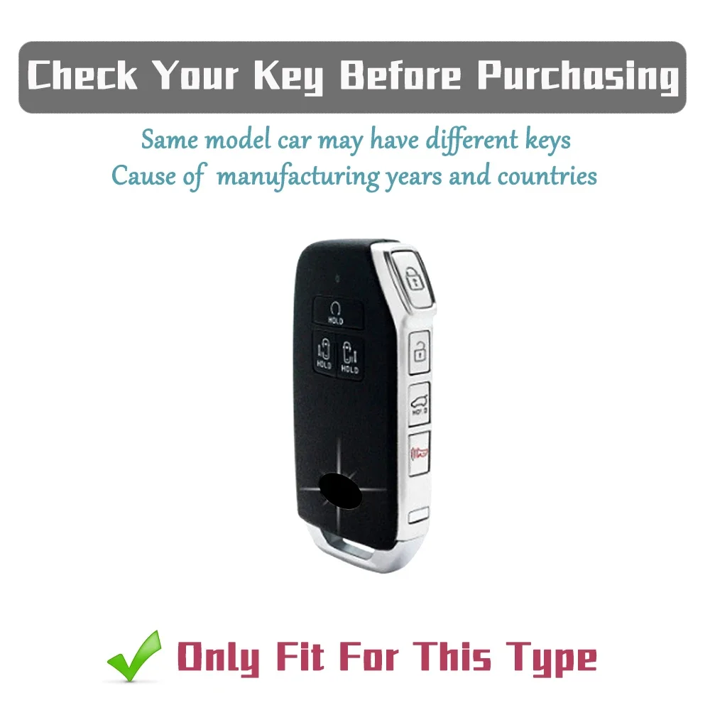 7 Buttons Soft TPU Gunmetal Key Fob Case Shell Cover For Kia Sportage Carnival Sedona K5 K3 K4 Auto Key Holder Bag Accessories